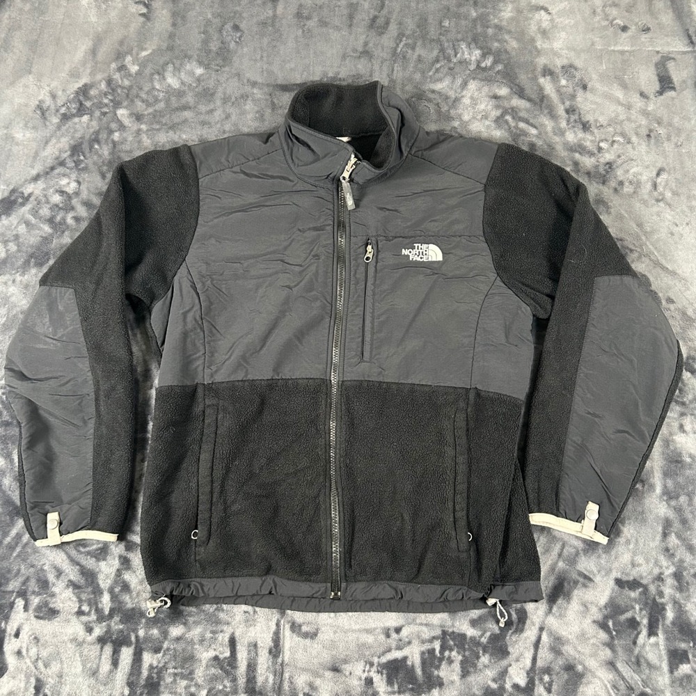 The North Face Denali Jacket Womens Large Black Polartec Fleece Full Zip Coat